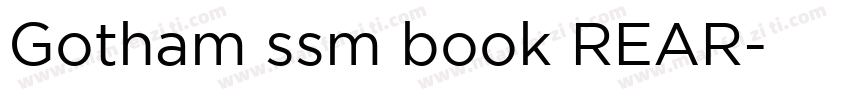Gotham ssm book REAR字体转换